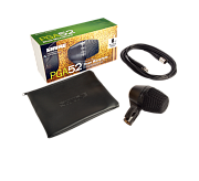 Shure PGA52-XLR Инструментальный динамический микрофон для бас-барабана, с кабелем, держателем и чехлом